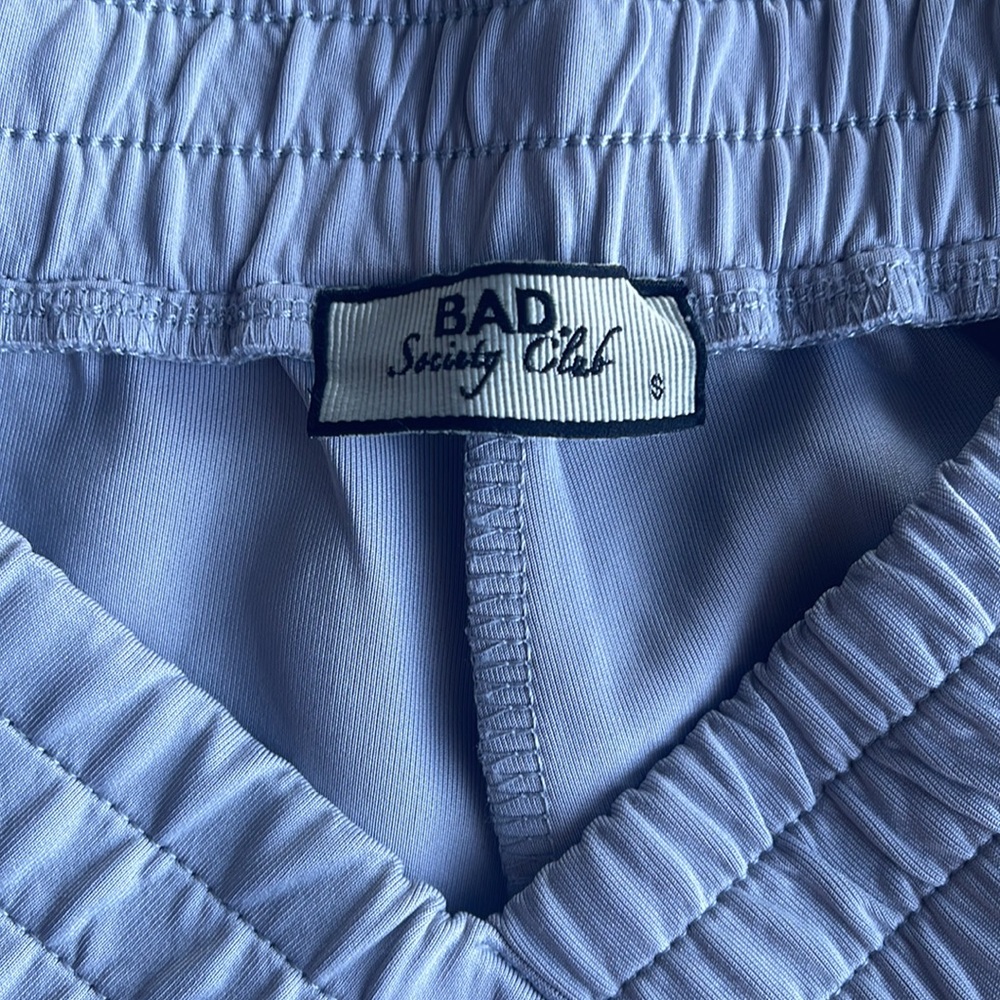 New Bad Society Club Grey Pleated Joggers - Picture 3 of 7